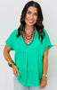 Essential Short Sleeve Blouse (Reg.)-8 Colors