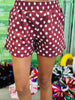 Maroon Easy Win Polka Dot Boxer Shorts (Reg. and Plus)