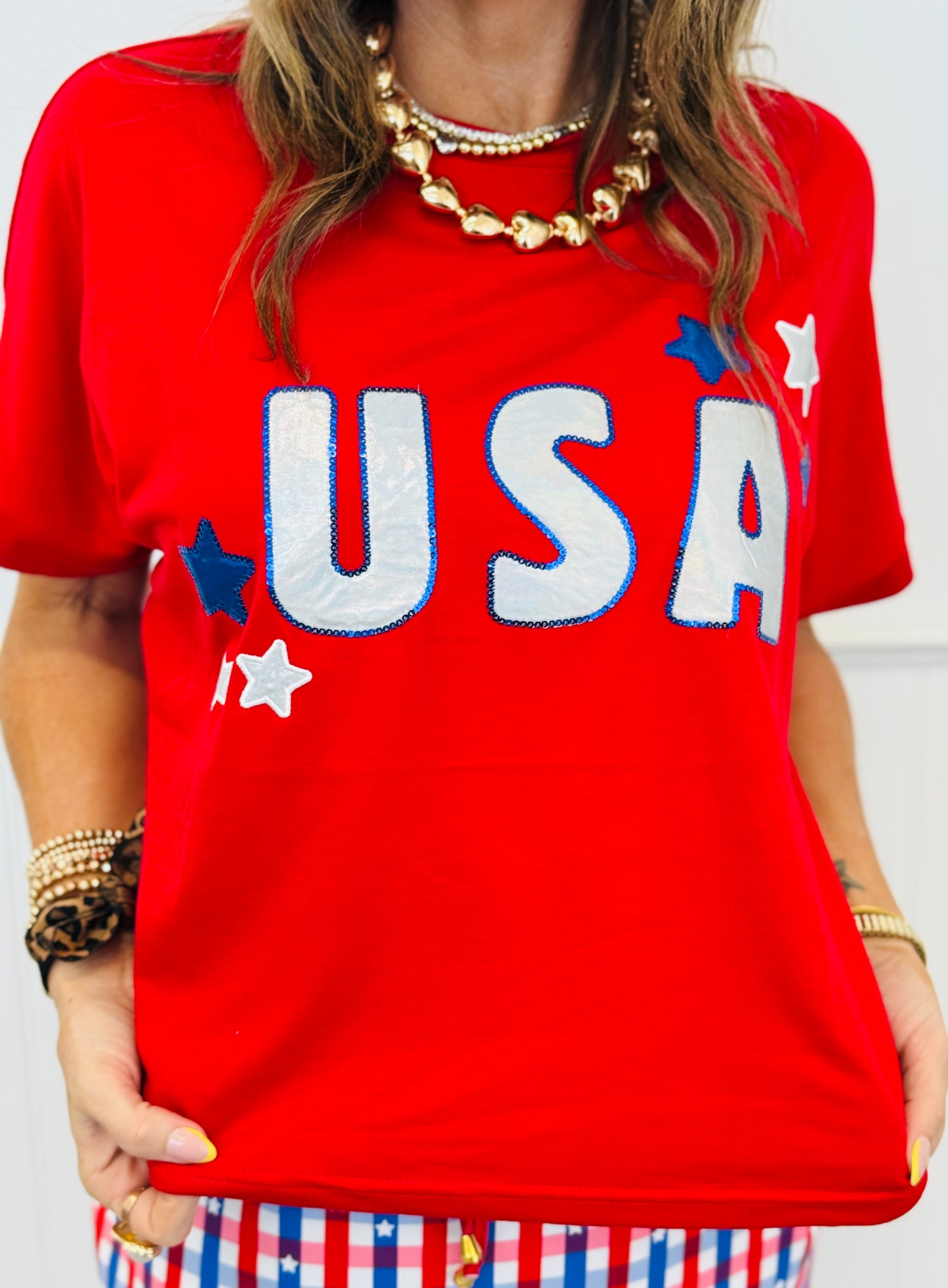 USA Foil Luxe Top (Reg. and Plus)