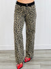 Risen Feeling Ferocious Leopard Contrast Waist Jeans (Reg & Plus)