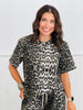 Brown Leopard Asymmetric Hem Top (Reg & Plus)