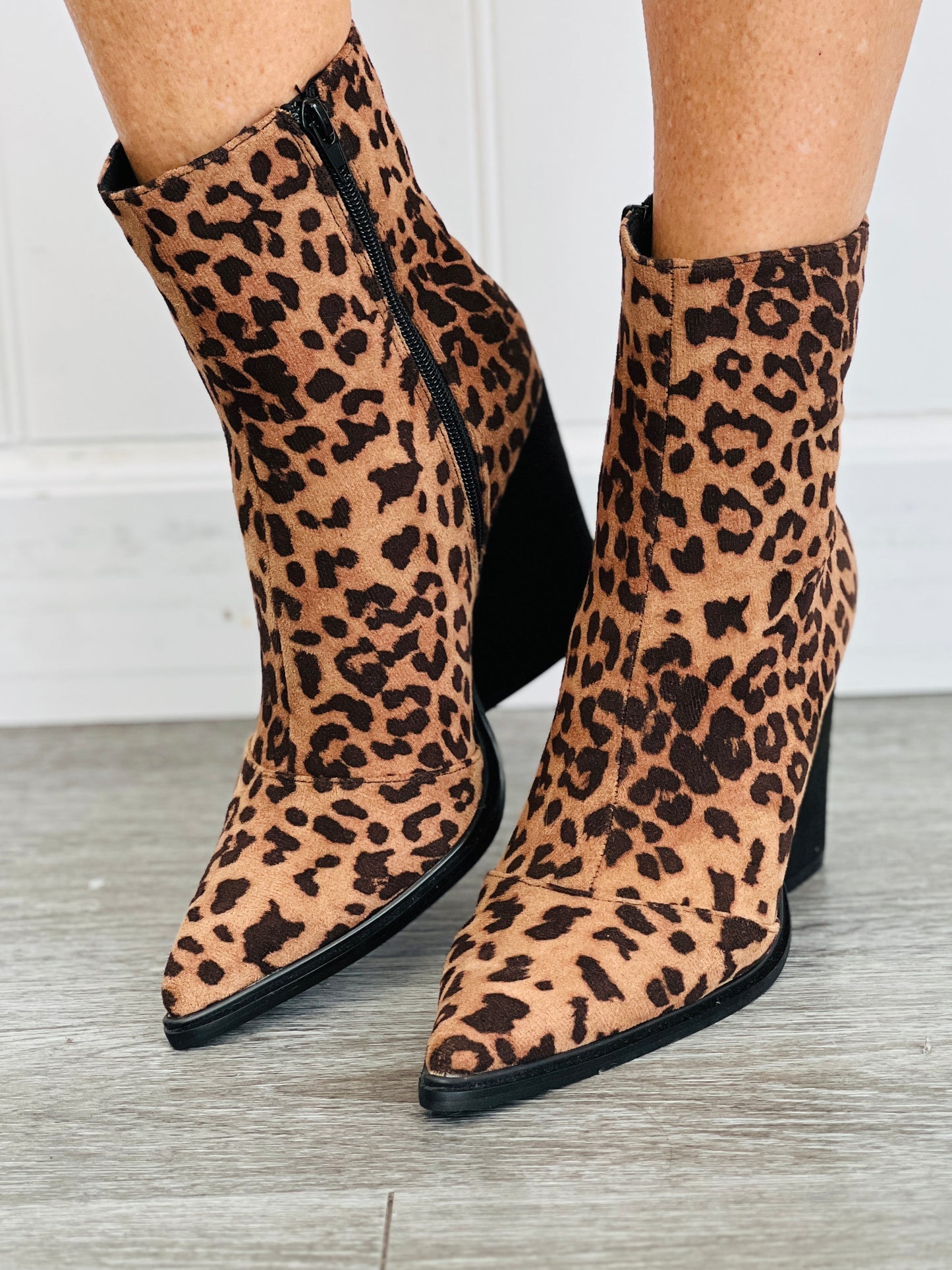 Leopard Wild Stance Ankle Boots