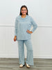 Dear Scarlett Fold Over Collar Detail Top & Pants Set (Reg. and Plus) - 5 Colors