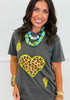 Leopard Ace Of Hearts Tee (Reg. and Plus)