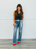 Denim Rhinestone Studded Pants (Reg.)