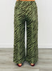 Olive Zebra Print Wide Leg Pants (Reg.)