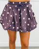 Polka Dot Balloon Mini Skirt (Reg & Plus) - 2 Colors