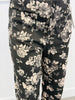 Black Floral Print Wide Leg Crop Pants (Reg & Plus)