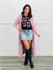Knit Plaid Midi Coat (Reg.)-2 Colors