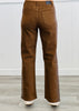 Brown Rhinestone Embellished Straight Leg Pants (Reg.)