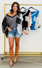 POL V-Neck Relaxed Fit Boxy Top Remix (Reg.)-3 Colors