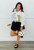 Black Polka Dot Mini Skort (Reg.)