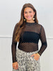 Crispin Lace LS Mesh Top (Reg & Plus)-2 Colors