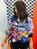 Queen Of Sparkles Lavender Multi Trick or Treating Scene Cardigan (Reg. and Plus)