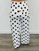 White/Black High Rise Polka Dot Pants (Reg & Plus)