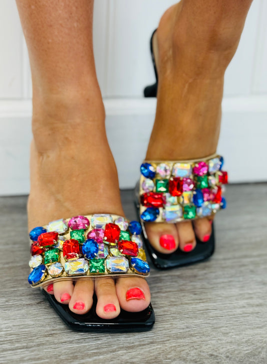 Black Twilight Gem Heels
