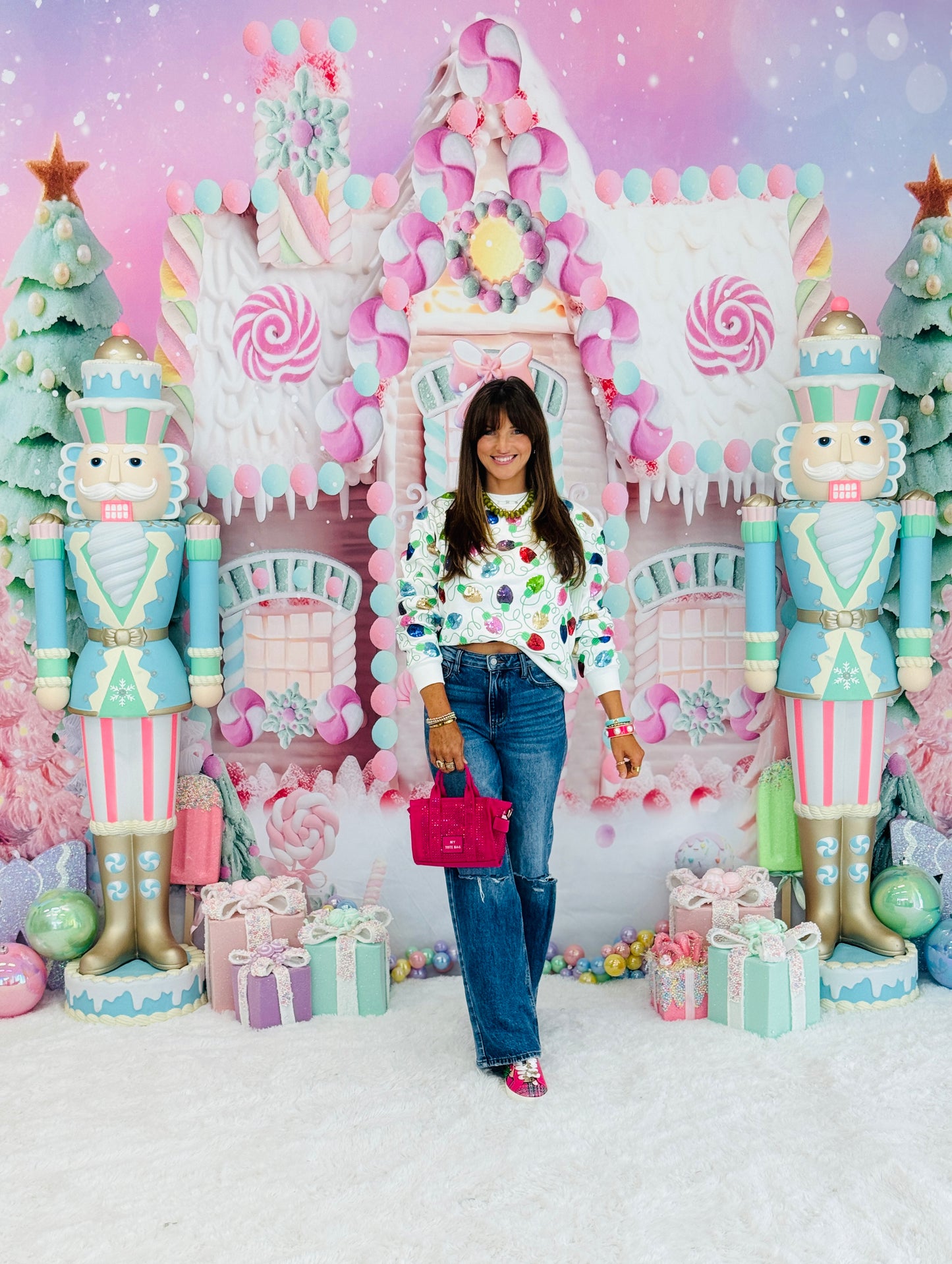 Christmas Lights Sequin Sweatshirt (Reg. and Plus)