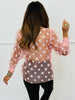 Polka Dot Bliss Organza Blouse (Reg)-3 Colors