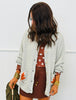 Grey Fall Leaf Graphic Sweater Cardigan (Reg.)