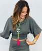 Striped Off Shoulder Top (Reg.)