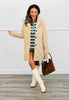 Coffee Quilted Pattern Jacket (Reg. and Plus)