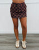 Chocolate Checkered Everyday Skort (Reg. and Plus)