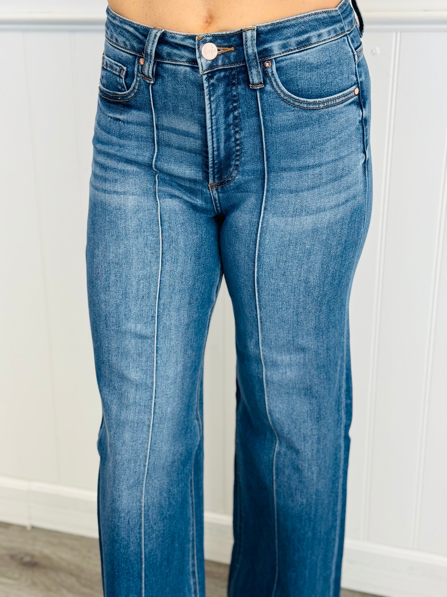 Risen Unbelievably You Pintuck Tummy Control Jeans (Reg & Plus)