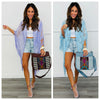 Lily Crochet Trim Fringe Kimono