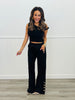 Dear Scarlett Magic Gold Button Wide Leg Pants (Reg. and Plus) - 7 Colors