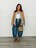 Washed Denim Drawstring Barrel Pants (Reg & Plus)