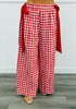 Red Checkered Pants with Flowing Red Sash (Reg)