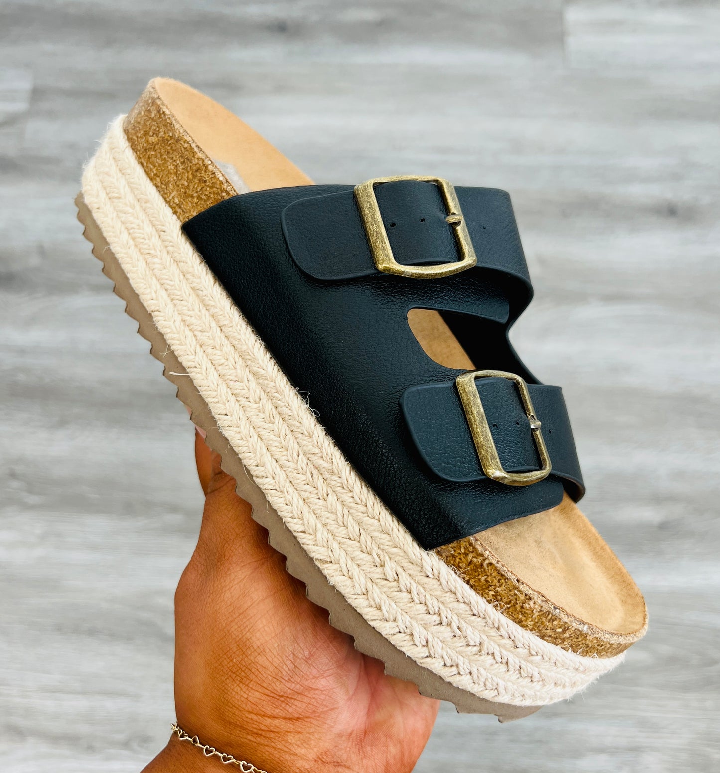 Corkys Black No Filter Sandals