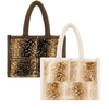 Fawn Tote Bag with Sherpa Trim (2 colors)