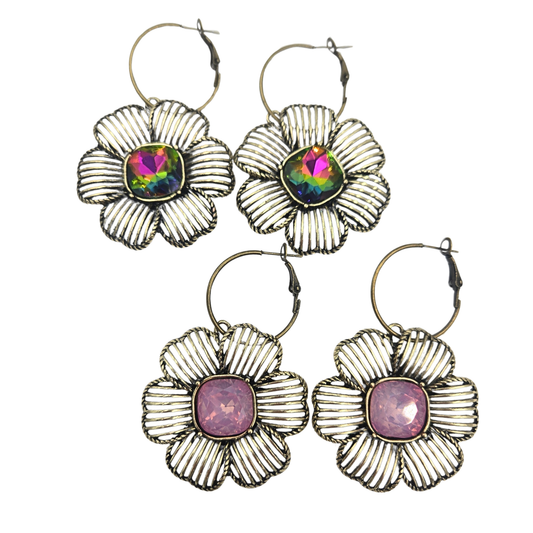 Antique Flower Earrings (2 colors)