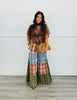 Olive Combo Patchwork Flowy Pants (Reg. and Plus)