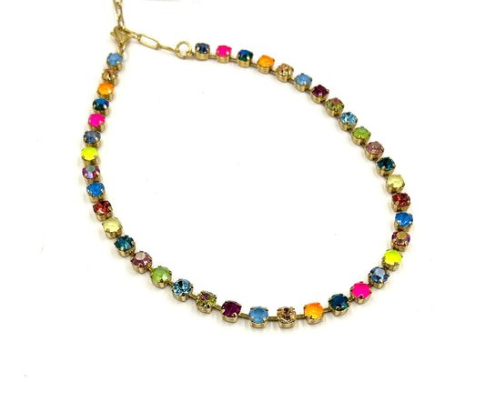 TOVA - The Sarina Necklace-Watermelon Mix