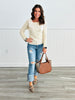 Bow Tie Shoulder Sweater Top (Reg & Plus)-2 Colors