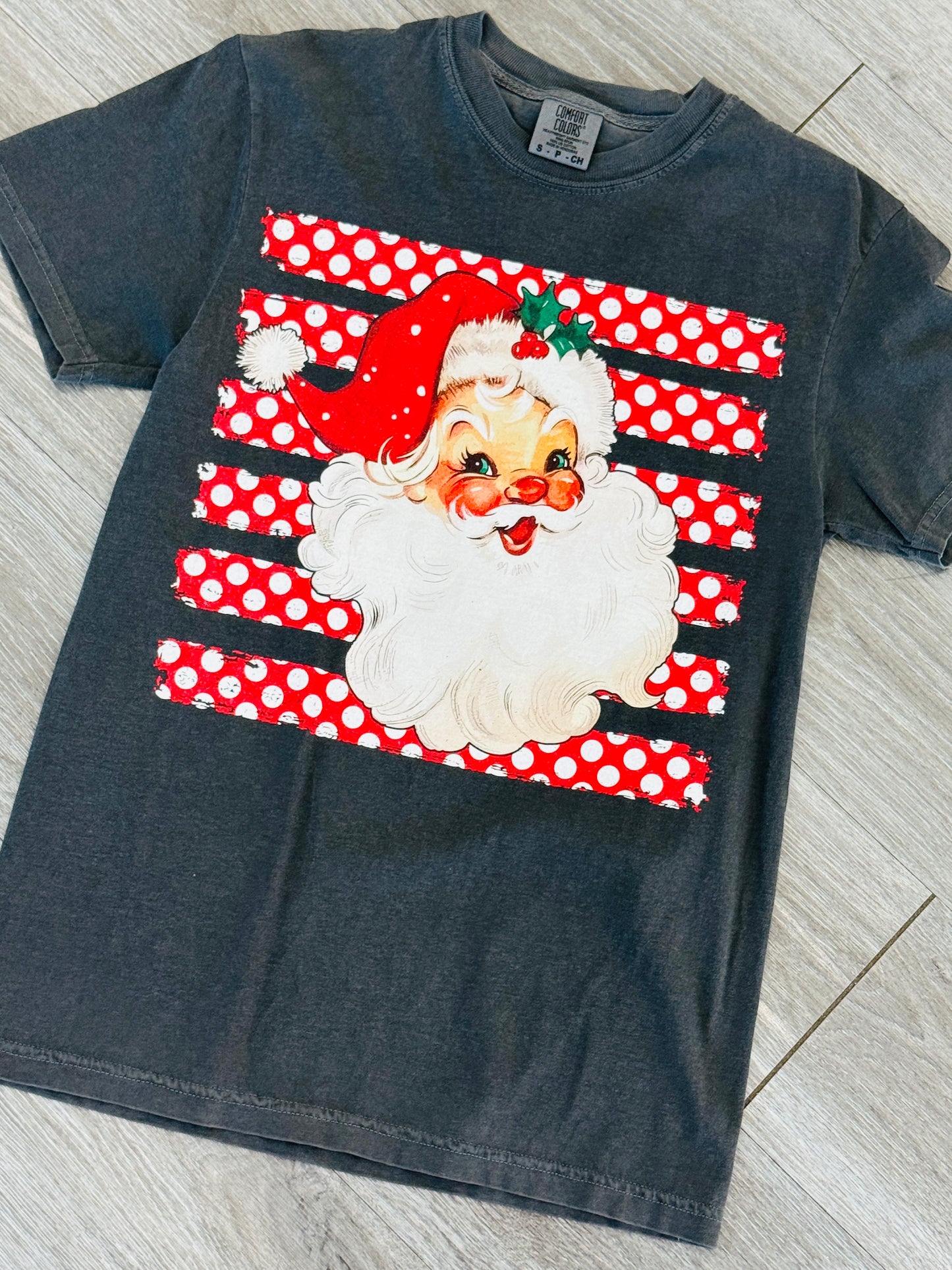 Polka Dot Santa Tee (Reg. and Plus)