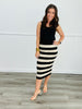 Striped Knit Pencil Skirt (Reg & Plus)