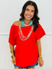 Cotton Slub Boat Neck Tee (Reg.)-8 Colors
