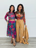 Floral Print Ballerina Midi Skirt (Reg.)-2 Colors
