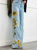 Oli & Hali Sunflower Embroidered Pants (Reg.)