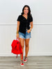 On The Side Button Down Top (Reg & Plus)-3 Colors