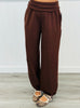 Fold Over Waistband Sweat Pants (Reg.) - 4 Colors