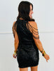 Black Sequin Mini Party Dress (Reg & Plus)