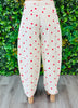 Cream/Red Polka Dot Wide Leg Pants (Reg.)