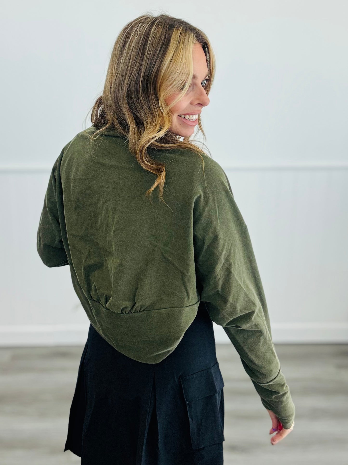 Ivy Green Oversized Shrug (Reg.)