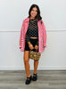 Black Polka Dot LS Mesh Top (Reg. and Plus)