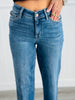 Judy Blue Very Well V-Front Straight Jeans (Reg. & Plus)