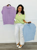 Mock Neck Drop Sleeve Sweater Top (Reg.)-3 Colors